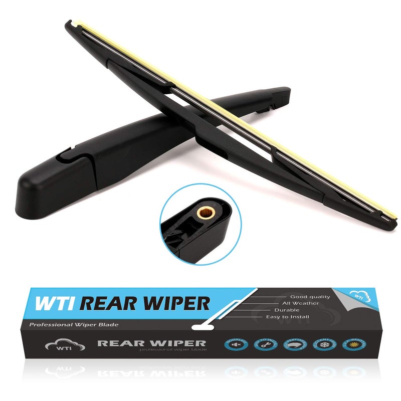 WTI Rear Wiper Arm Blade Set Compatible With Ford Edge 2007-2014 / Compatible With Lincoln MKX 2007-2014 SUV Rear Windshield Window Wiper Kits Assembly New Replacement Fit 9T4Z17526F 9T4Z17526-F - Image 1
